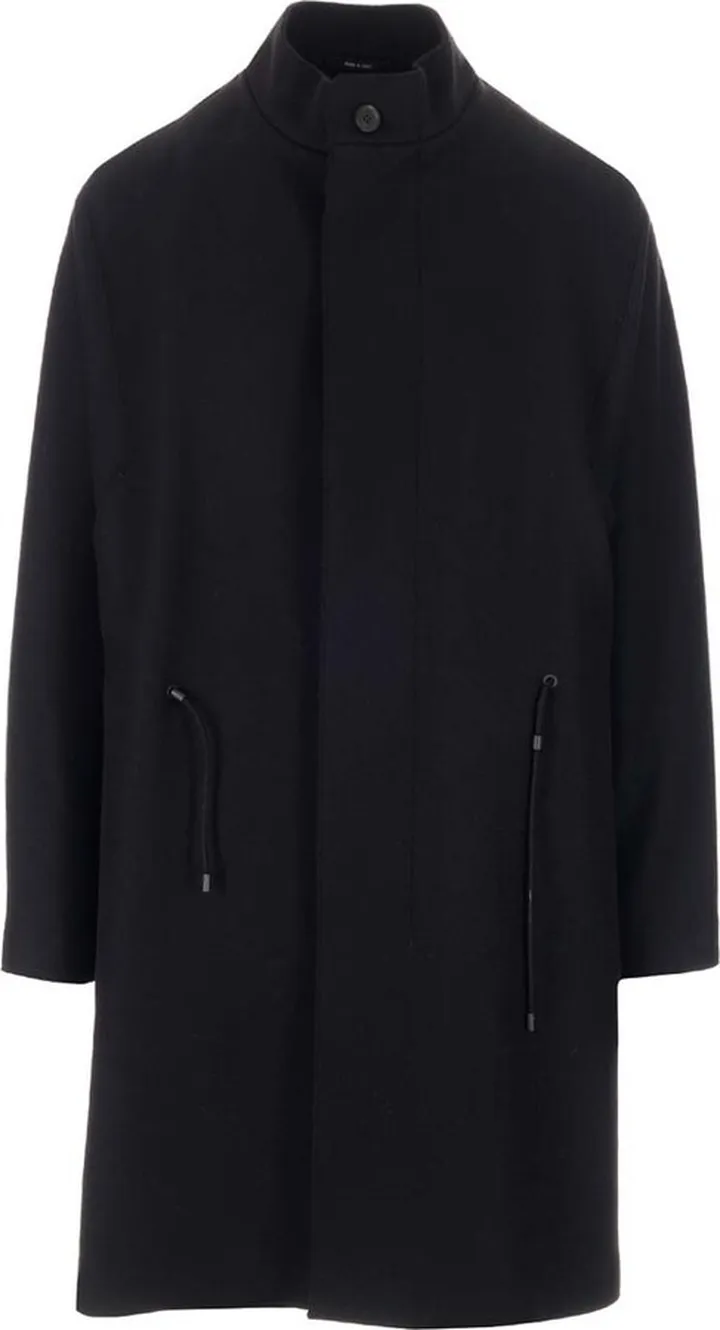 Ermenegildo Zegna Tied Waist Long-Sleeved Coat