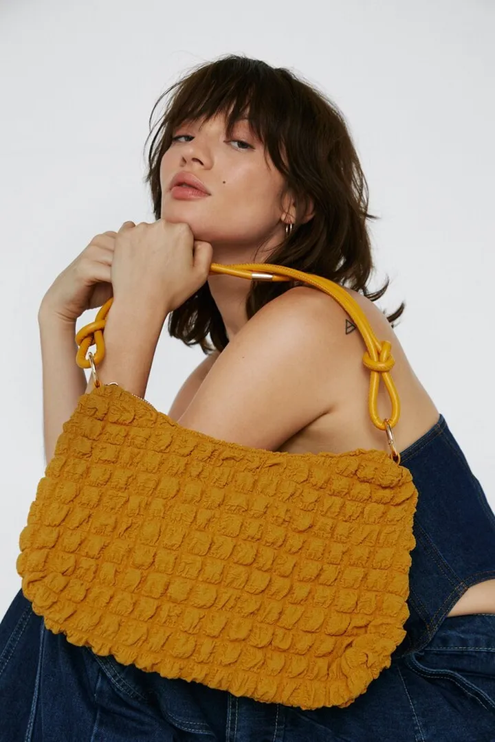Nasty Gal Womens Textured Shoulder Bag