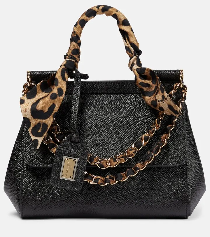 x Kim Sicily Small patent leather tote bag