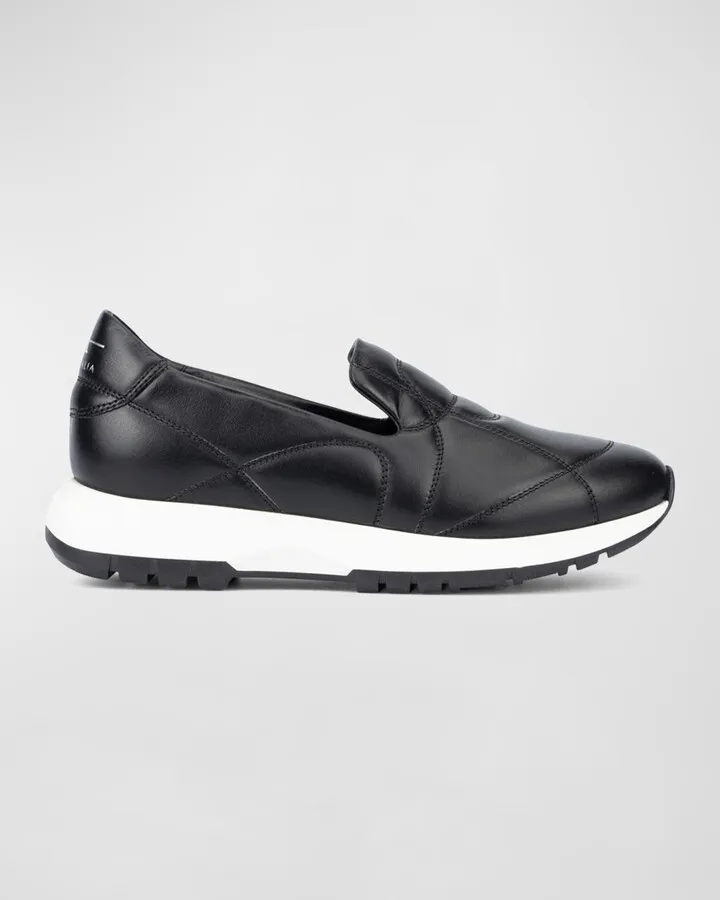 Katya Quilted Leather Slip-On Sneakers