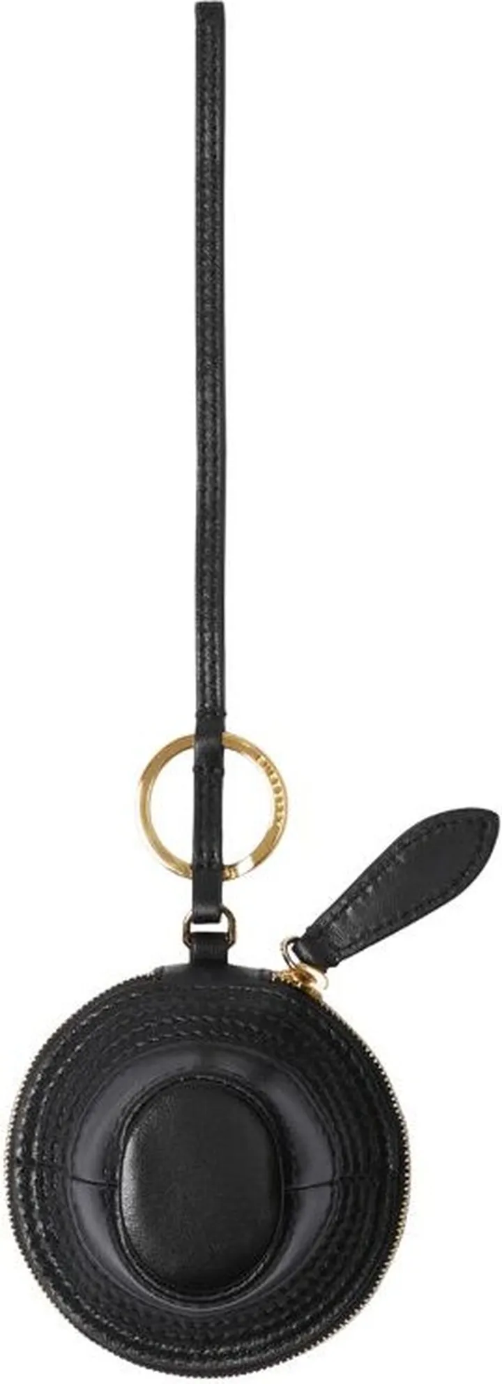 Burberry Leather And Check Hat Charm