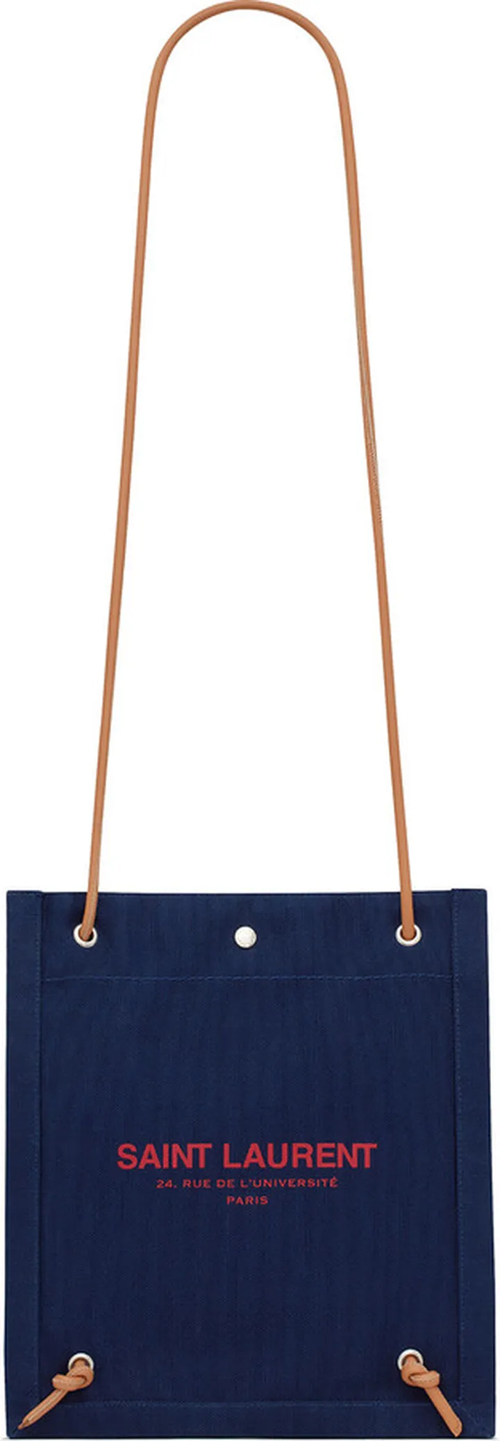Universite Flat Crossbody Bag In Canvas