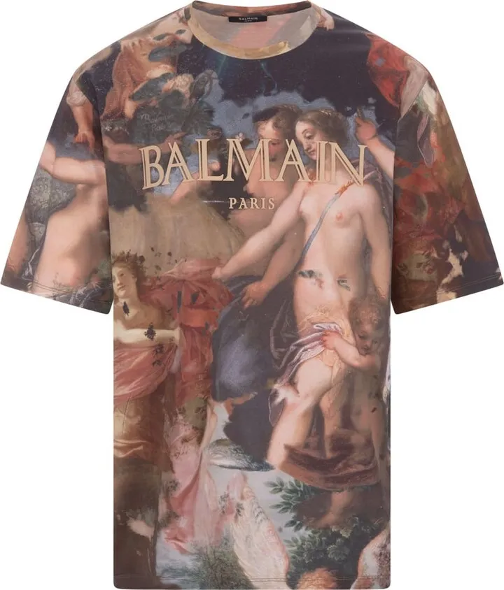 Oversize T-shirt With Pastel Print