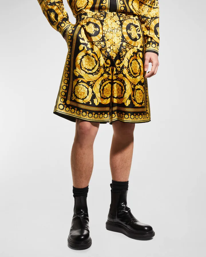 Men's Silk Barocco Shorts