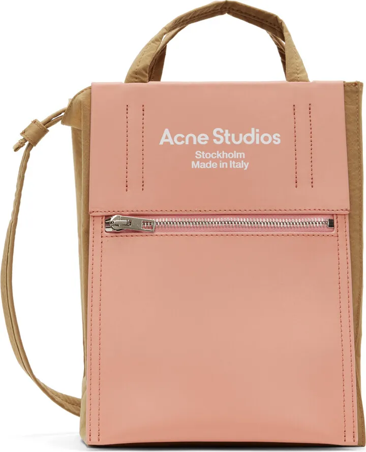 Acne Studios Brown & Pink Papery Tote