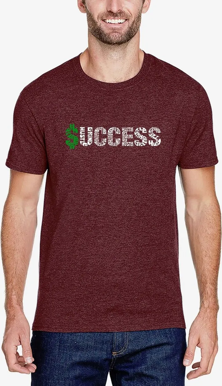 La Pop Art Men's Premium Blend Word Art Success T-shirt