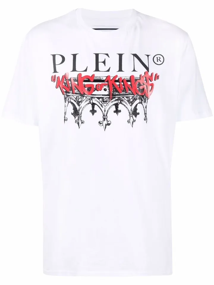 King Plein crew-neck cotton T-shirt