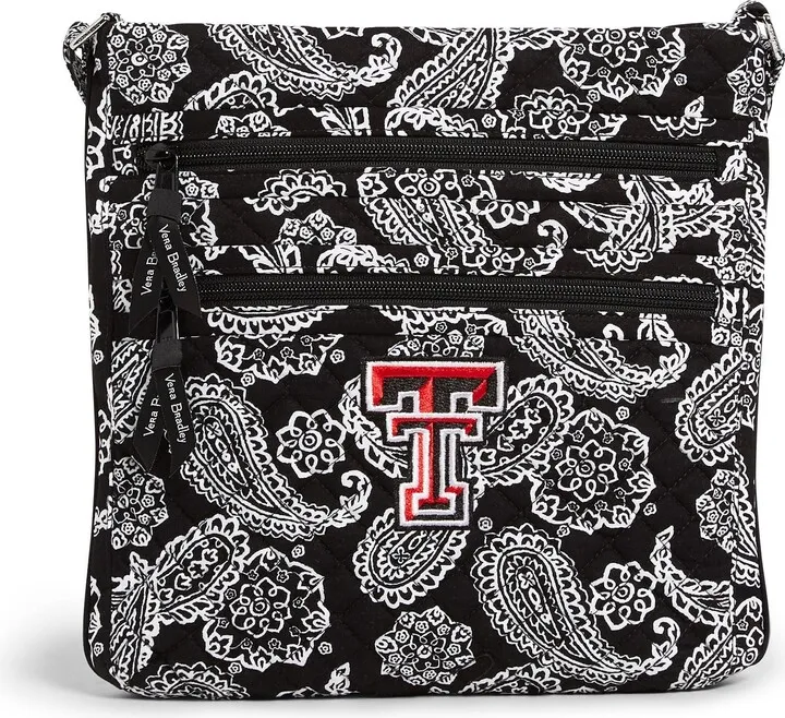 Collegiate Triple Zip Hipster Crossbody Bag