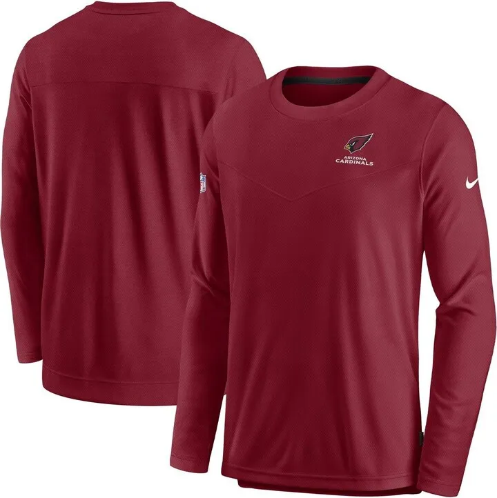 Men's Nike Cardinal Arizona Cardinals Lockup Performance Long Sleeve T-shirt