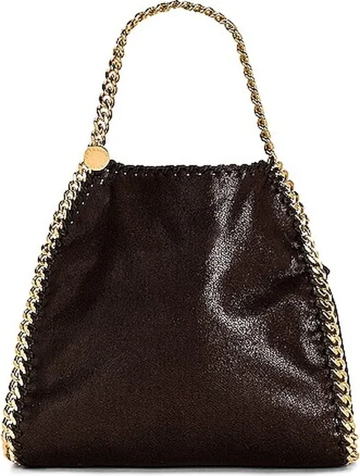 Stella McCartney Eco Mini Falabella Tote Bag in Chocolate