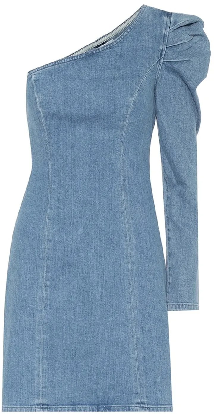 Ellie one-shoulder denim minidress