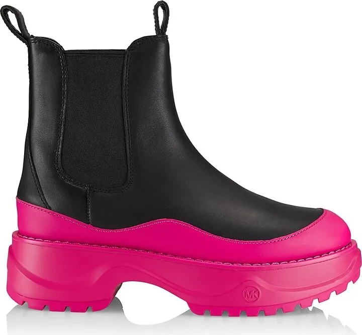 Dupree Leather Platform Booties