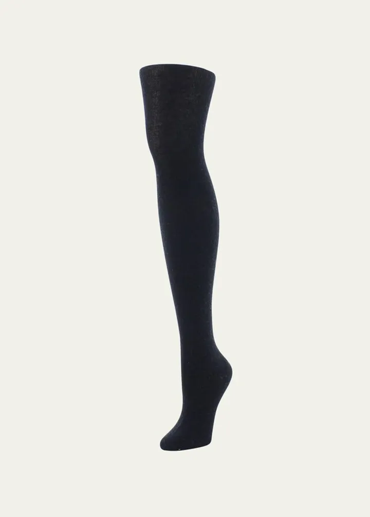 Flat-Knit Sweater Tights