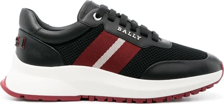 Low-Top Mesh-Detail Sneakers