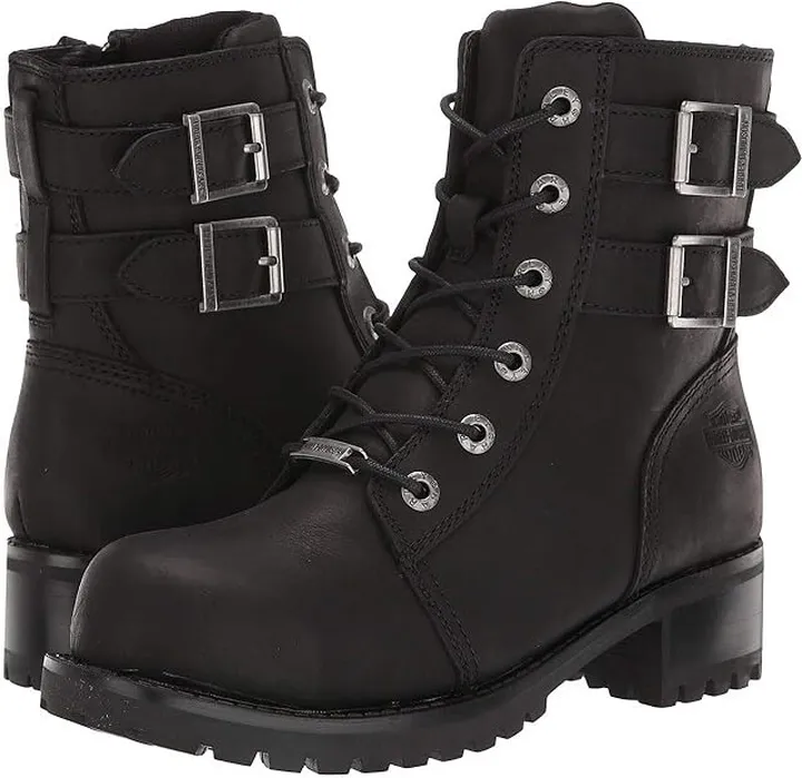 Harley-Davidson Archer Steel Toe (Black) Women's Work Boots