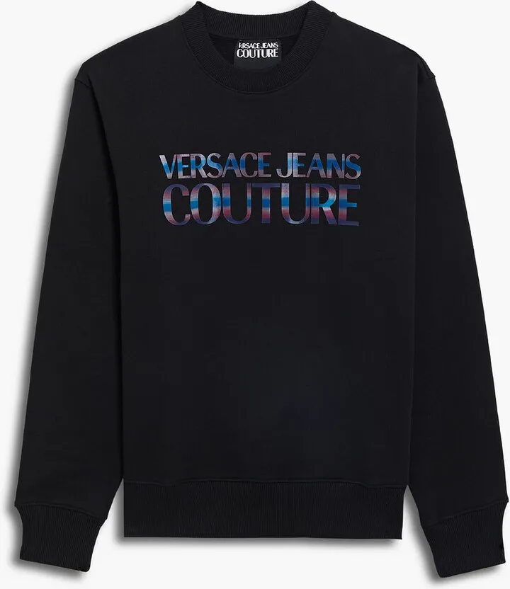 Appliquéd French cotton-terry sweatshirt