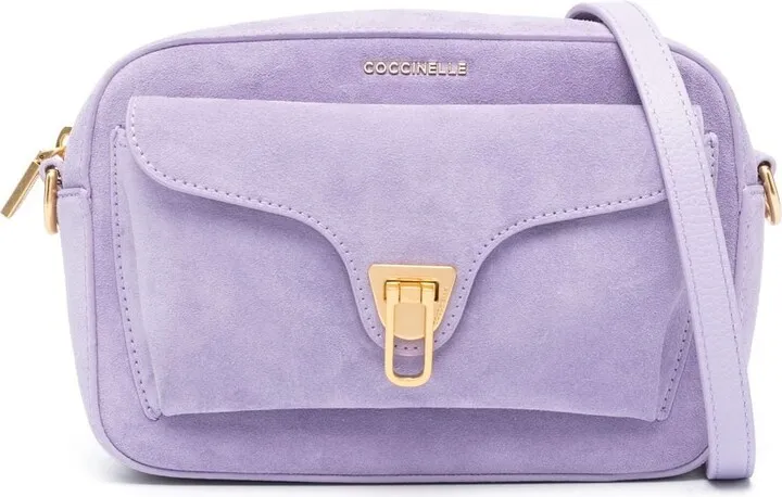 Beat suede crossbody bag