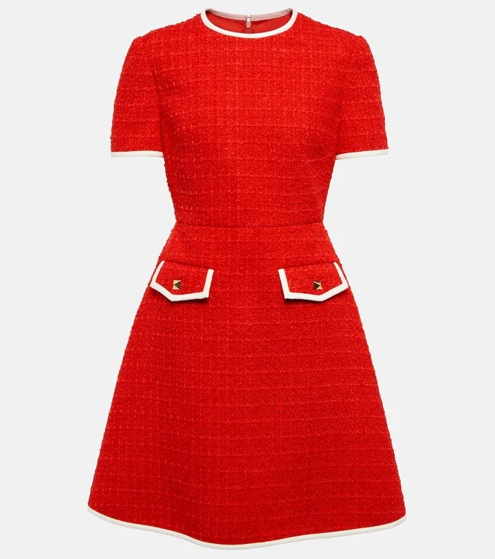 Rockstud boucle minidress