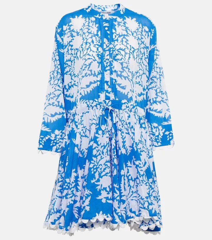 Floral cotton minidress