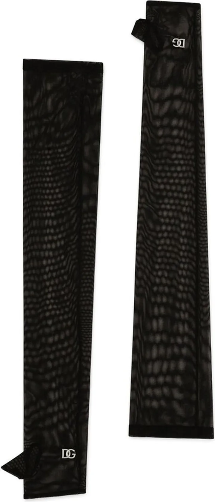 Black Long Tulle Gloves