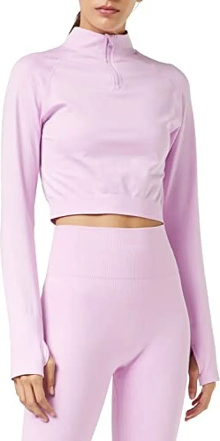 Core 10 Women's Cropped Seamless Sports Top