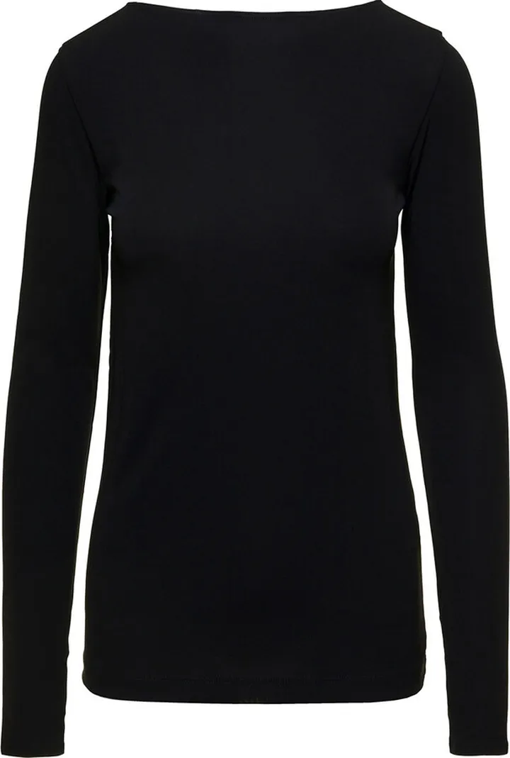 Long Sleeves Boat Neck Top