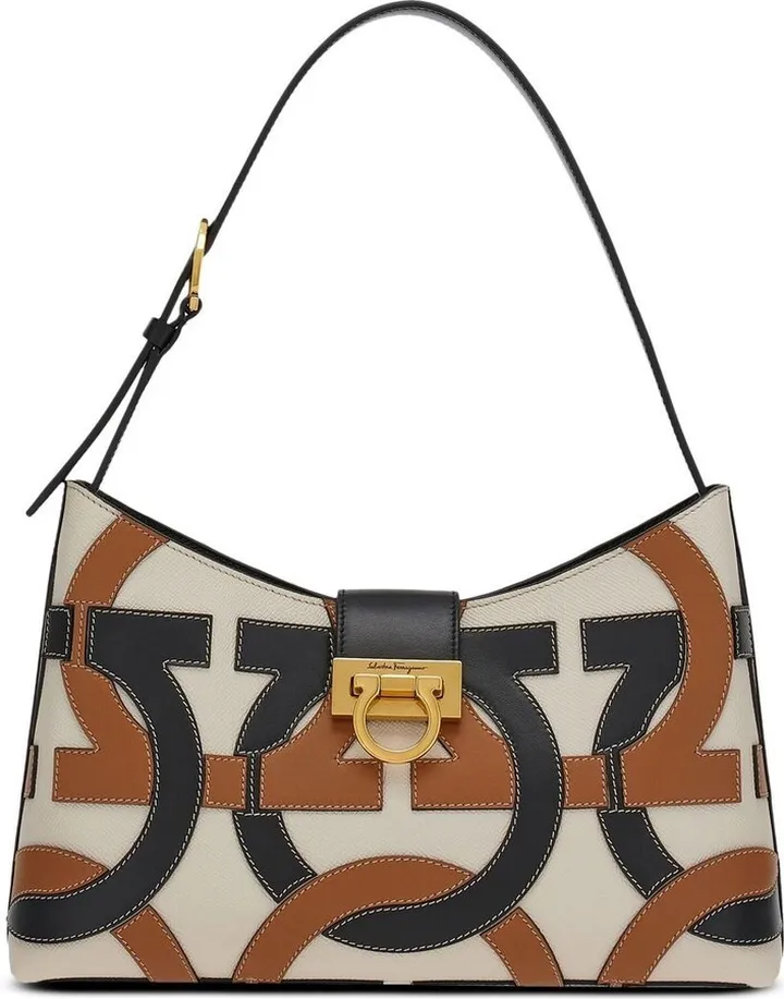 Trifolio leather shoulder bag