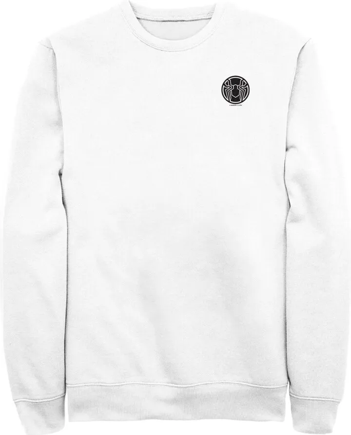 Men's Marvel Spider-Man: No Way Home Spider Pocket Logo Sweatshirt - White - Small