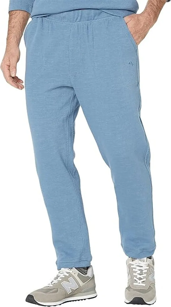 Tommy Bahama French Rib Knit Joggers (Heather Blue) Men's Pajama