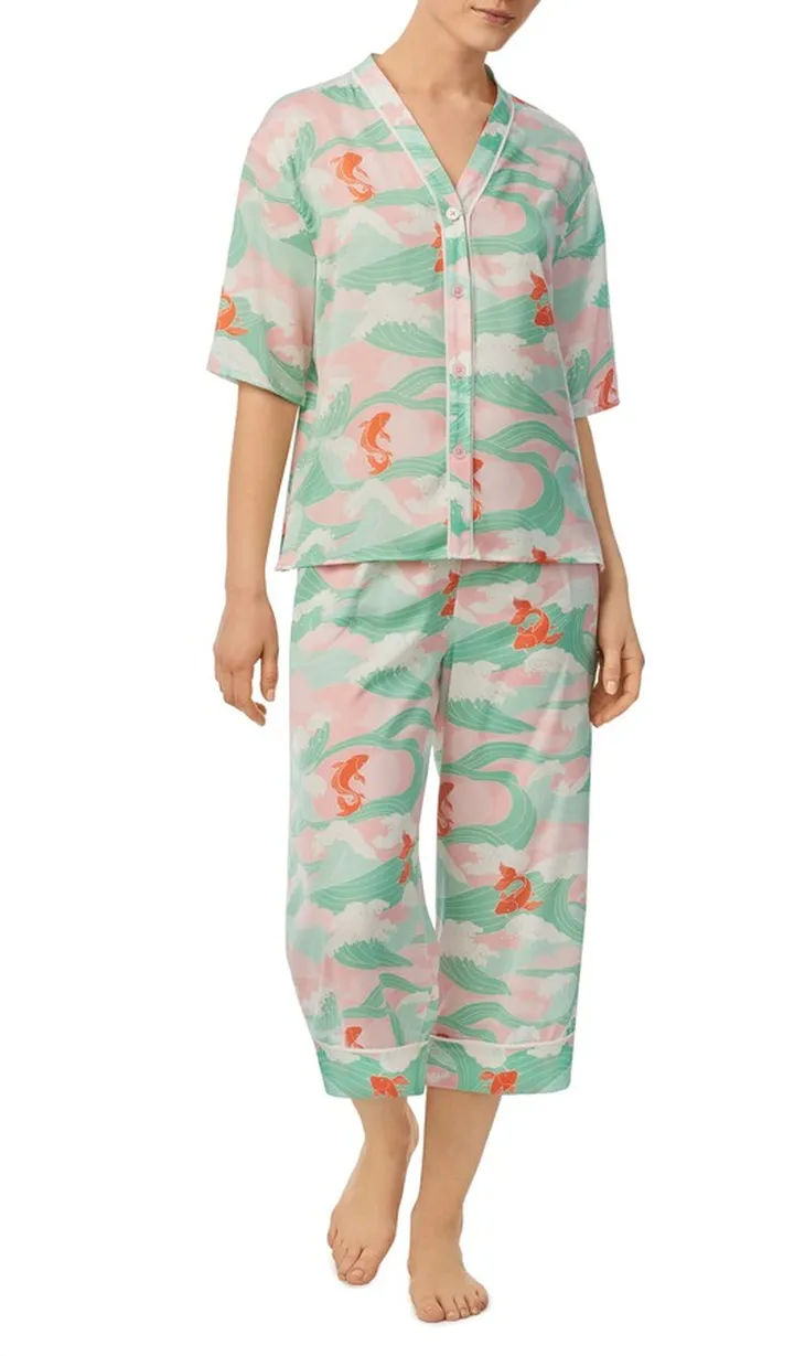 Print Crop Pajamas