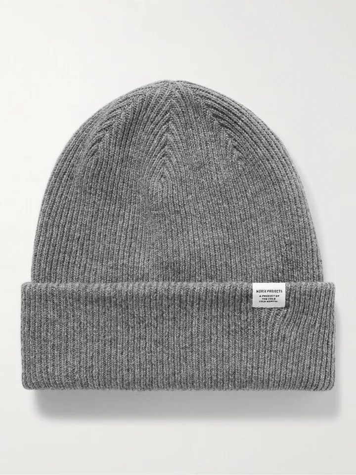 Ribbed Wool Beanie