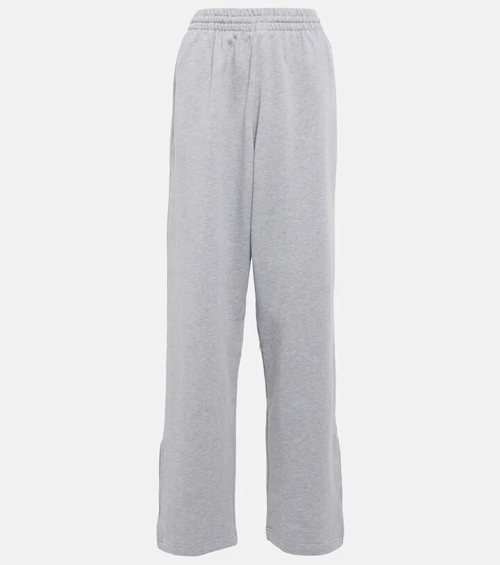 x Hailey Bieber wide-leg cotton sweatpants