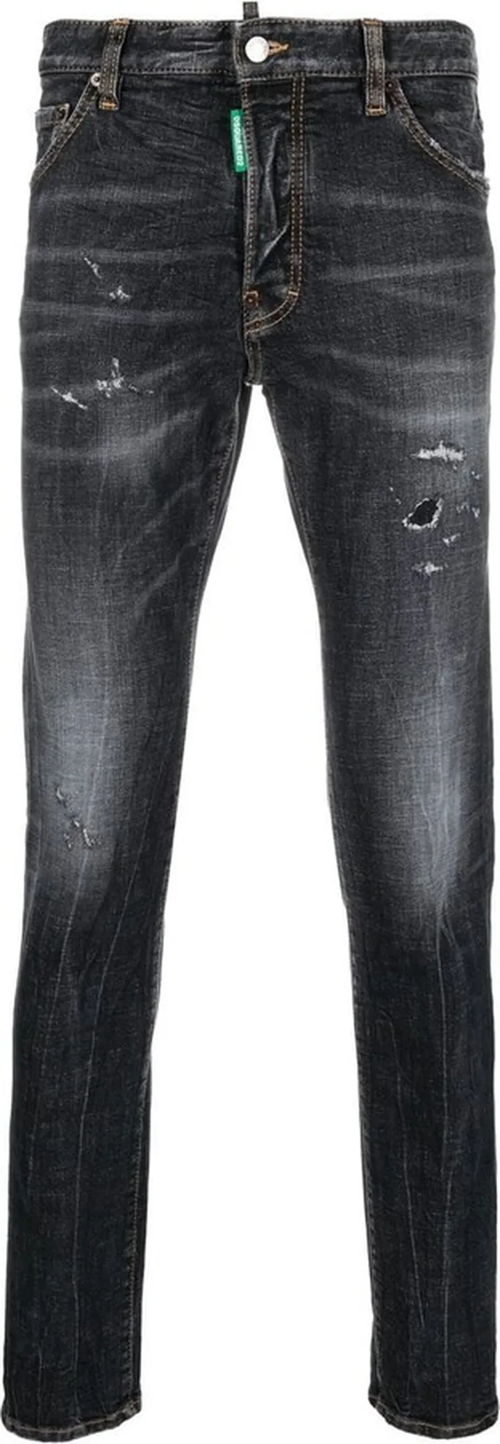 Distressed Skinny-Cut Jeans