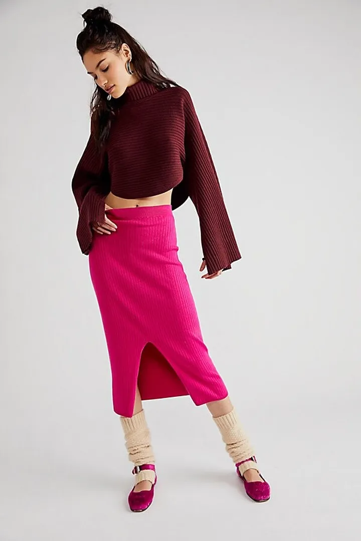 Skyline Midi Skirt by Free People