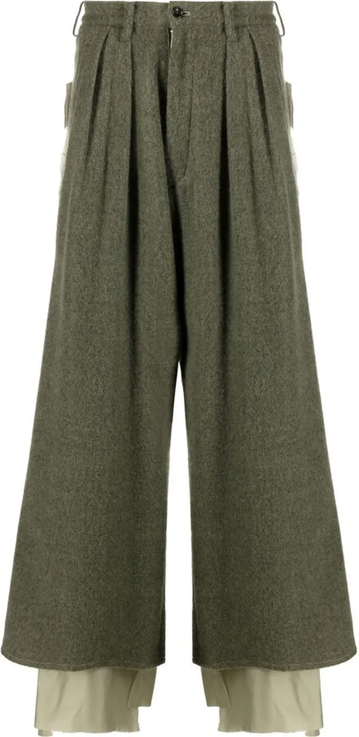 Cropped Wide-Leg Trousers