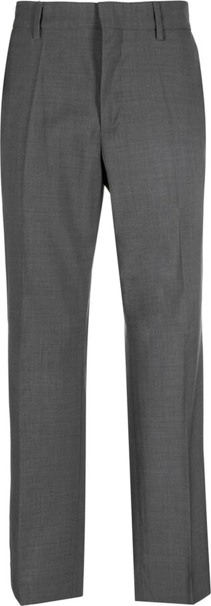 Straight-Leg Cut Trousers