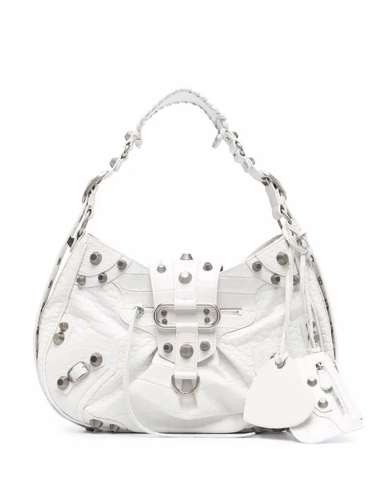 Le Cagole embossed shoulder bag