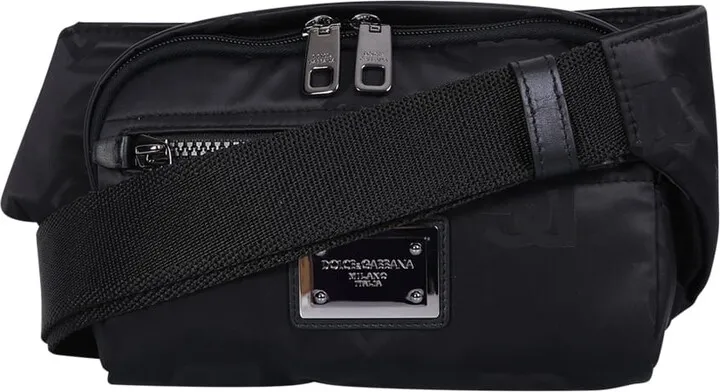 Logo Plaque Pouch Bag