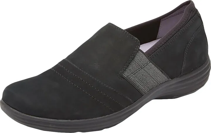 Beaumont Twin Gore Womens Nubuck Slip On Clogs