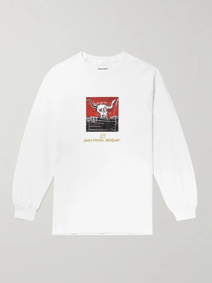 + Jean-Michel Basquiat Printed Cotton-Jersey T-Shirt