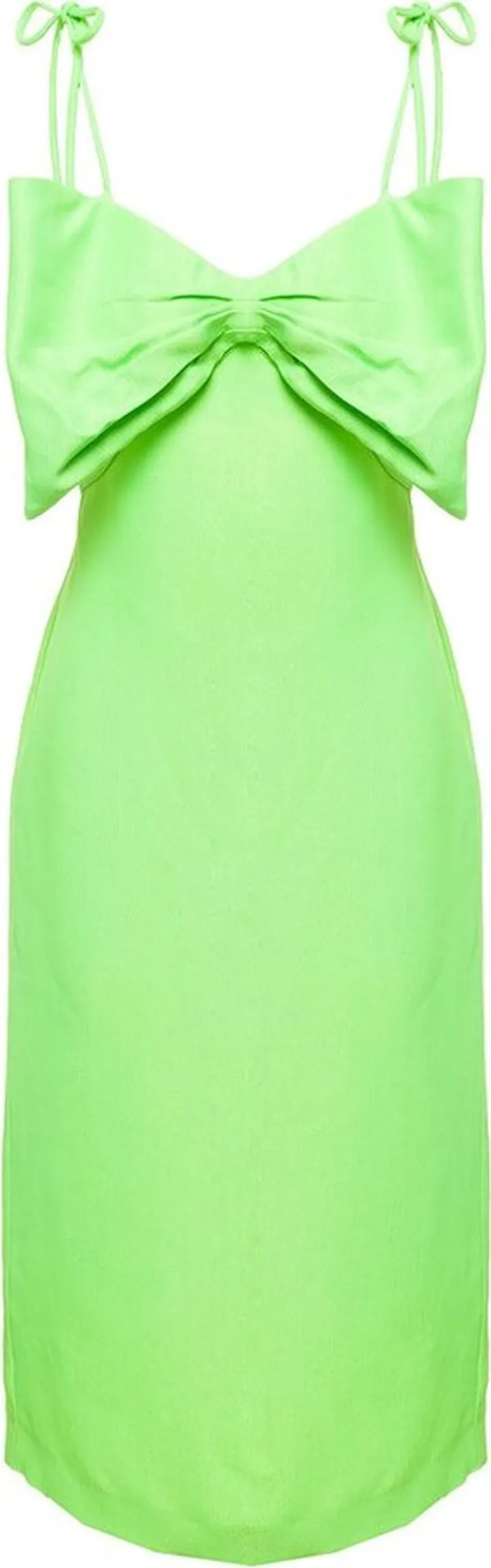 MSGM Bow Detailed Midi Dress