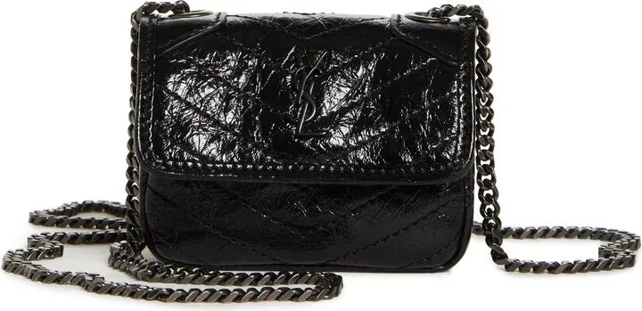 Micro Niki Leather AirPods Crossbody Case