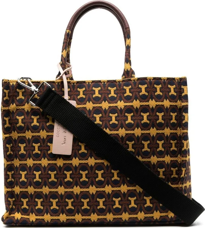 Monogram-Pattern Tote-Bag