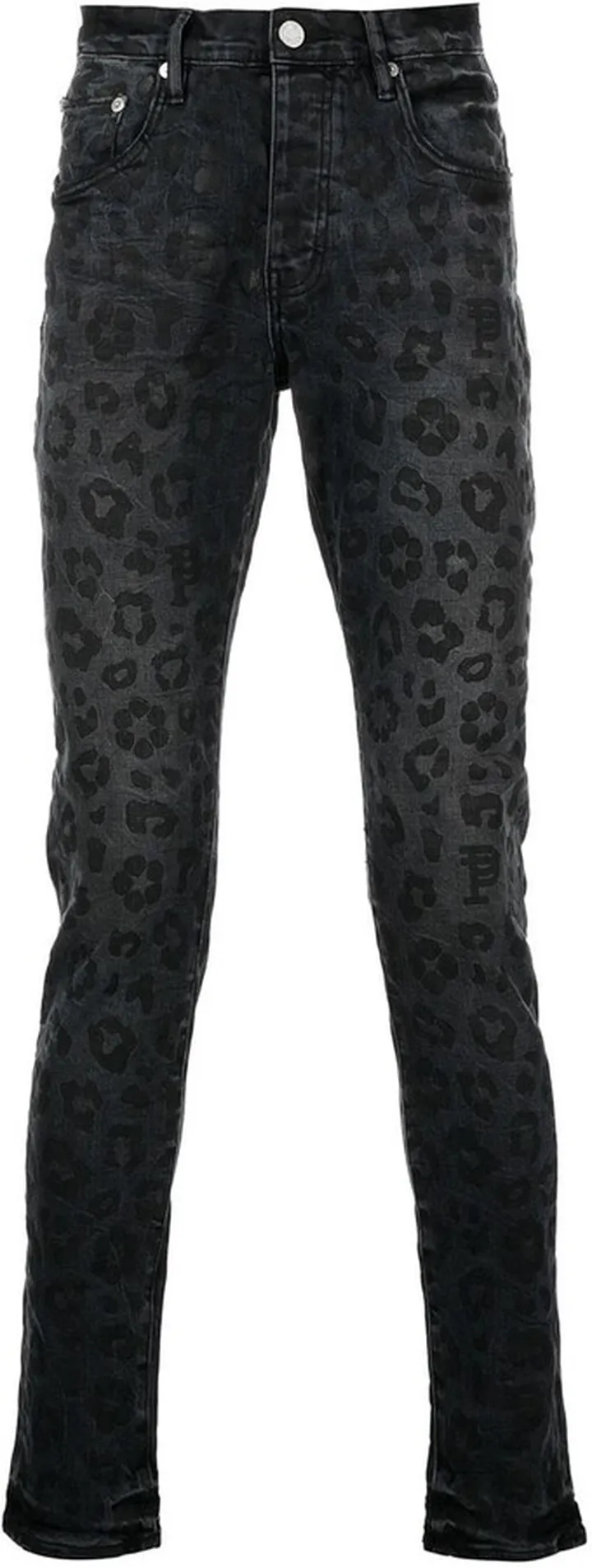Leopard-Print Skinny Jeans