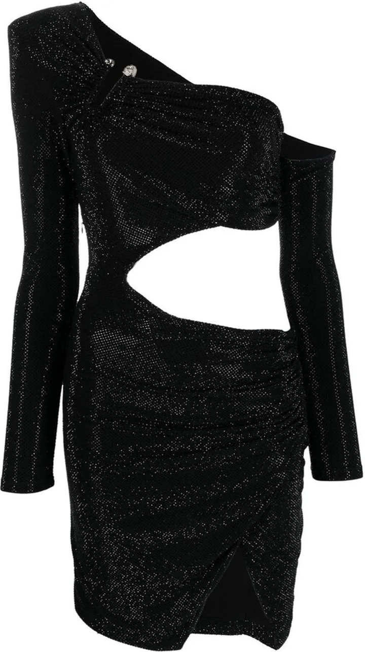 Rhinestone Cut-Out Dress