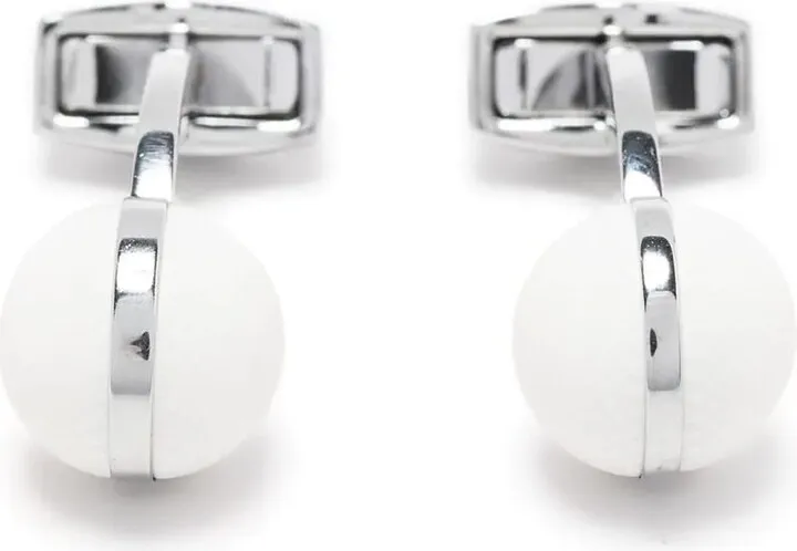 White Agate Cufflinks