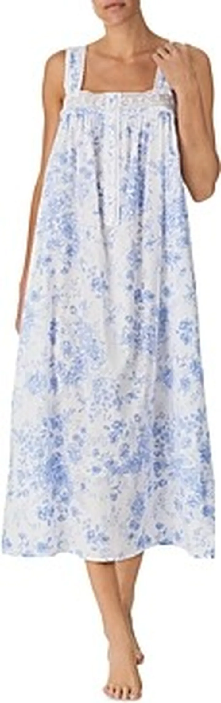 Eileen West Julia Lace Trim Cotton Ballet Nightgown