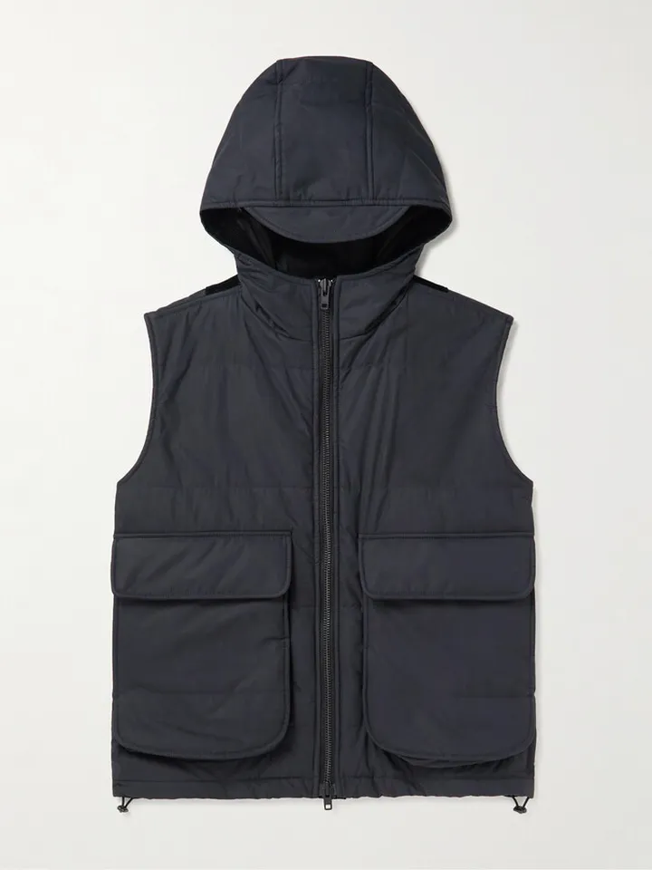 Malvern Padded Cotton-Corduroy Trimmed Cotton-Blend Gilet