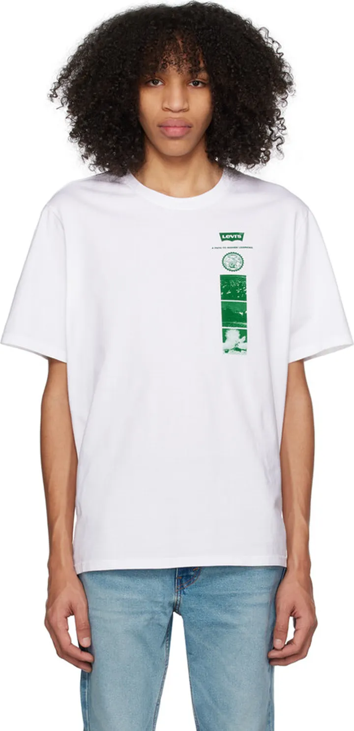 Levi's White Printed T-Shirt