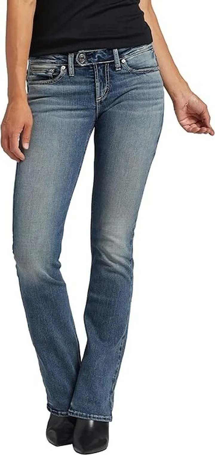 Silver Jeans Co. Tuesday Low Rise Slim Bootcut Jeans L12625EDB370 (Indigo) Women's Jeans